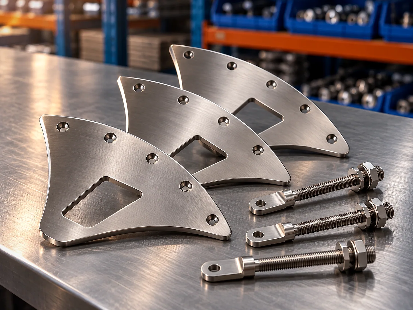 Membrane end plate with tension bolts